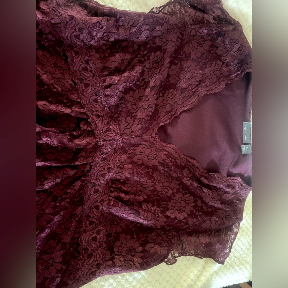 Sleeves lace shirt